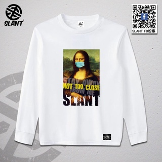 SLANT Mona Lisa 蒙娜麗莎 戴口罩 口罩T恤 Omicron COVID-19新冠狀病毒 搞笑創意T恤