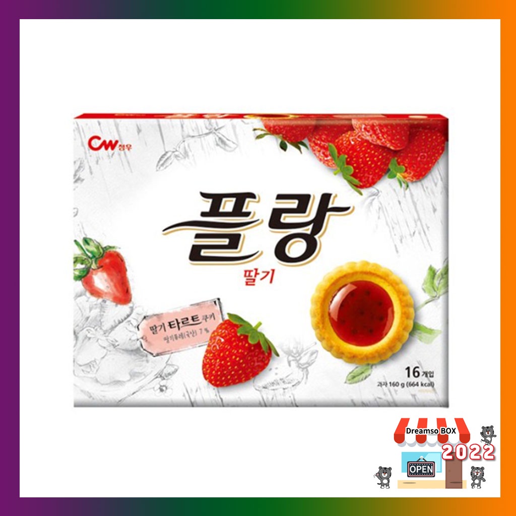 CW Peullang 草莓撻餅乾 160g/ 韓國小吃