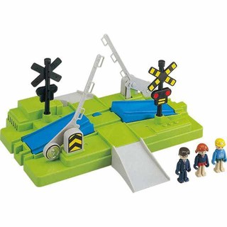 變形金剛~日本 TAKARA TOMY PLARAIL 鐵道王國 火車組裝軌道 兒童平交道組合 J-27