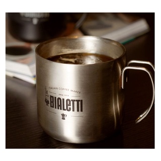 限量 義大利原裝 Bialetti 不銹鋼咖啡杯 比樂蒂 moka brikka可用