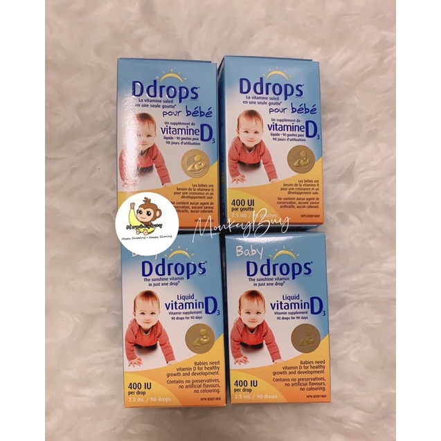 🐵現貨【Monkeybuy購Gogo】Ddrop 嬰兒維生素D3滴劑