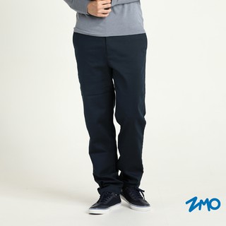 【ZMO】男彈性簡約休閒長褲- 丈青 PG449