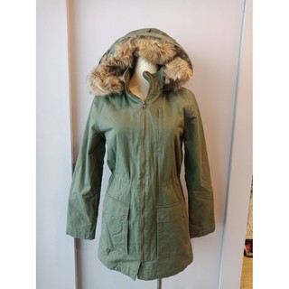 (雅峰精品) GAP女款卡其軍裝保暖外套