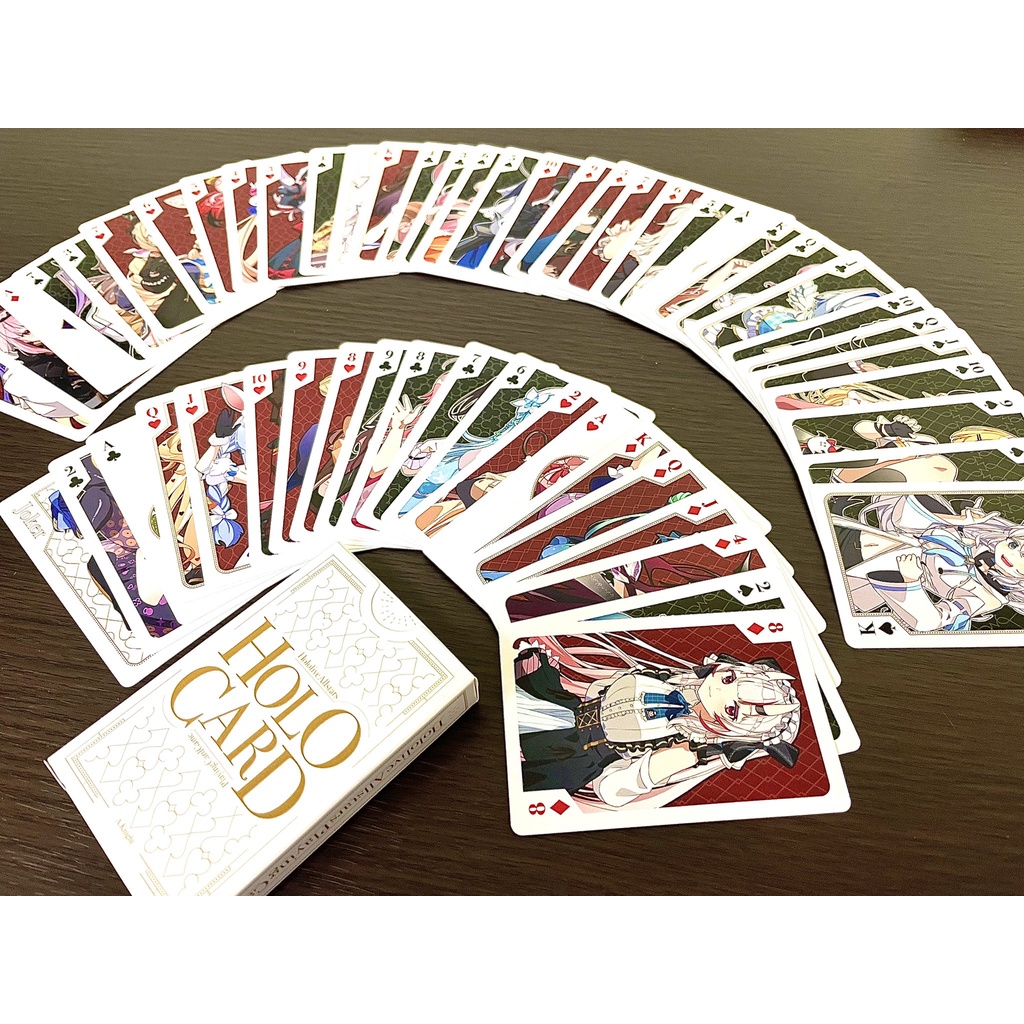 █Mine公仔█日版 HoloCard Hololive 插圖 54張撲克牌卡片 潤羽露西婭 常闇永遠星街彗星B1465
