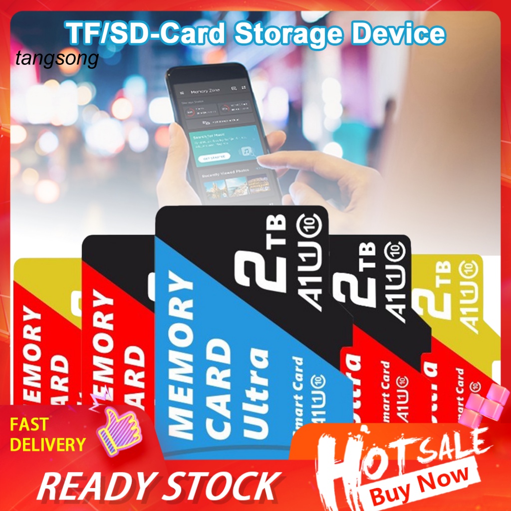 Tang_ 存儲卡 1TB 2TB SD-Card/TF 微型存儲卡防震