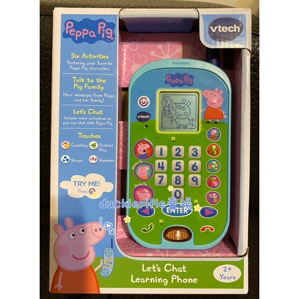 現貨 Vtech 佩佩豬 智慧型互動手機 幼兒英文玩具 英文學習 美國正版 偉易達