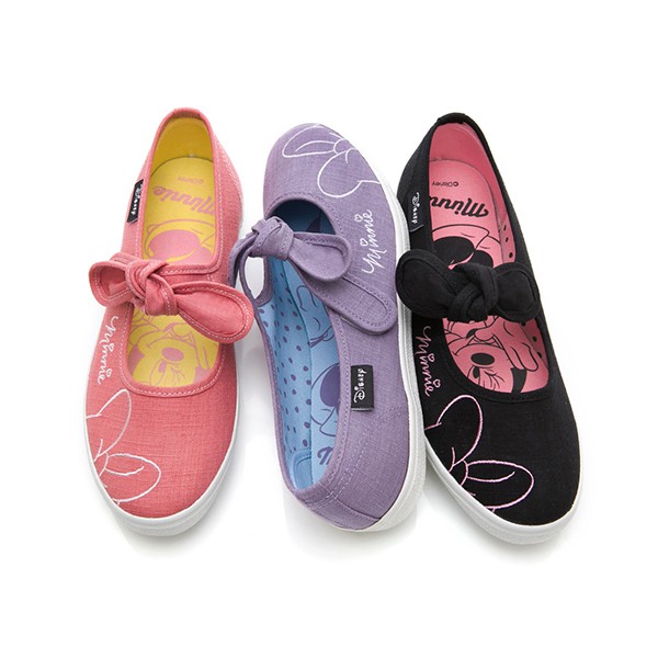 Disney 甜蜜物語 米妮魔鬼氈娃娃鞋-3色(DW3633)