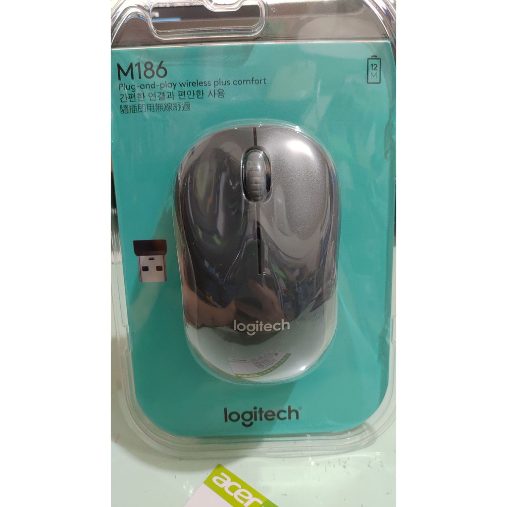 logitech 羅技 M186 無線滑鼠 全新公司貨