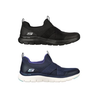 Skechers 思克威爾 FLEX APPEAL 4.0 女款 套入款 寬楦 健走鞋 記憶鞋墊 149578WBBK
