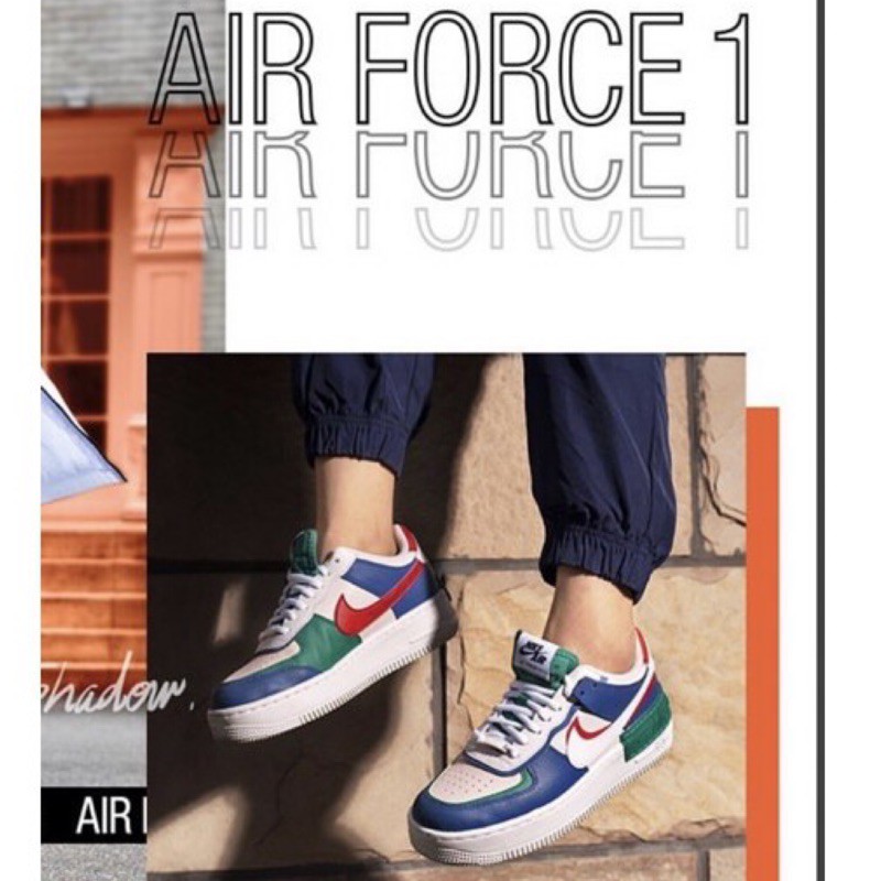 Air Force 1 shadow👟信義nike kicks lounge購入🤍