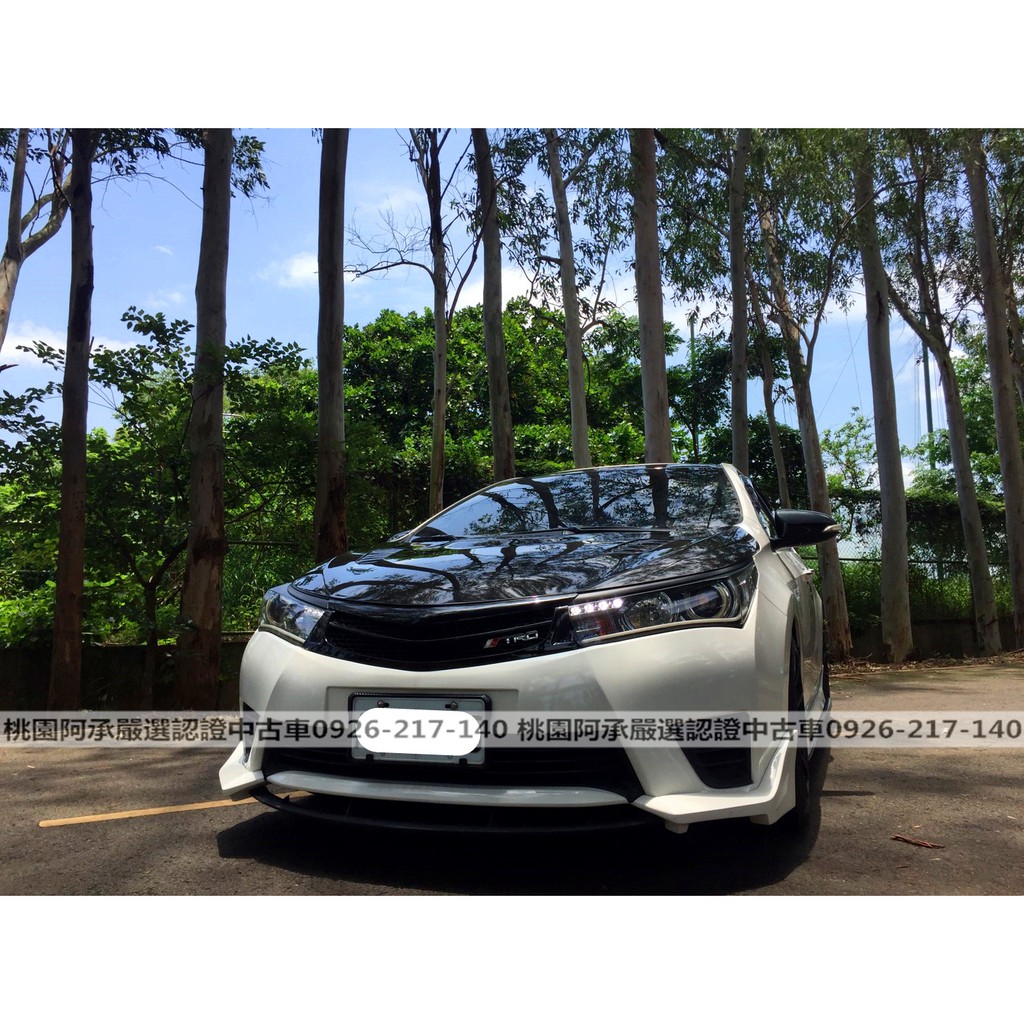【FB搜尋桃園阿承】豐田 超人氣ALTIS Z 2014年 1.8 白色 二手車 中古車