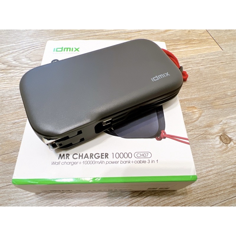 IDMIX MR CHARGER  10000 CH07 三合一快充行動電源+萬用轉接頭