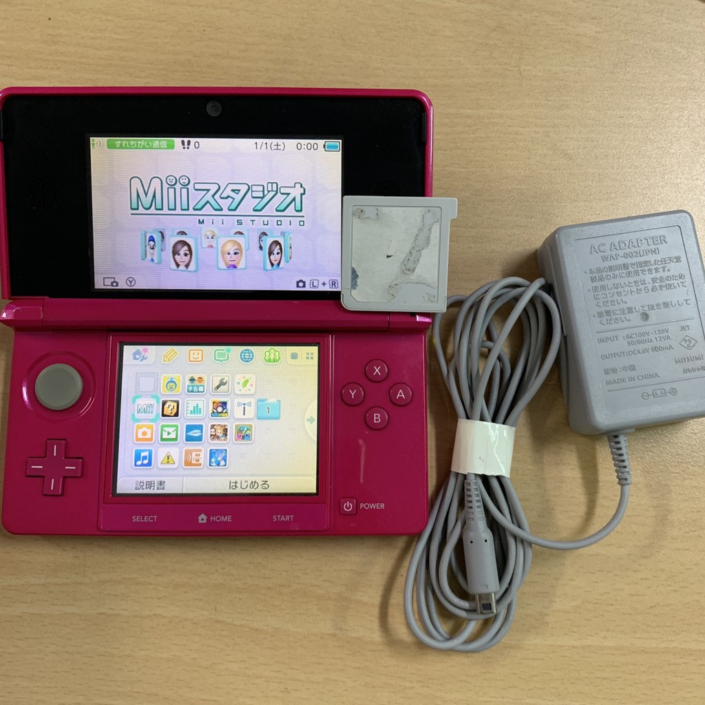 飛力屋 日版n3ds 3ds 主機桃紅色日規機加贈瑪莉歐賽車7 馬力歐賽車7 裸片 蝦皮購物