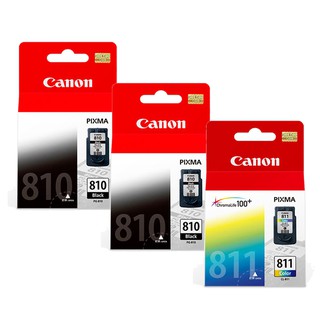【蝦皮直營】Canon PG-810+CL-811 原廠墨水匣組合(2黑1彩) 廠商直送