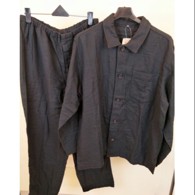 無印良品男秋冬款純棉居家服休閒服睡衣睡褲 蝦皮購物