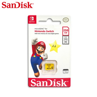 SanDisk 任天堂 Switch 專用記憶卡 256G microSDXC UHS-I 傳輸速率高達 100MB/s