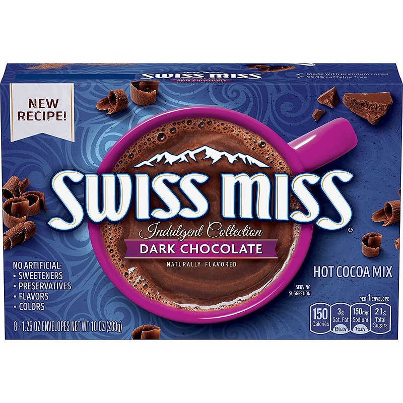 Swiss Miss黑巧克力熱可可粉35.37gx8【家樂福】