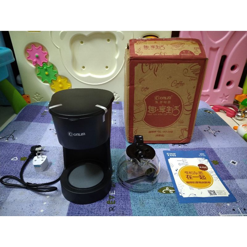 全新免運 咖啡機 Donlim/東菱咖啡機DL-KF200家用全自動美式滴漏咖啡煮茶泡茶壺