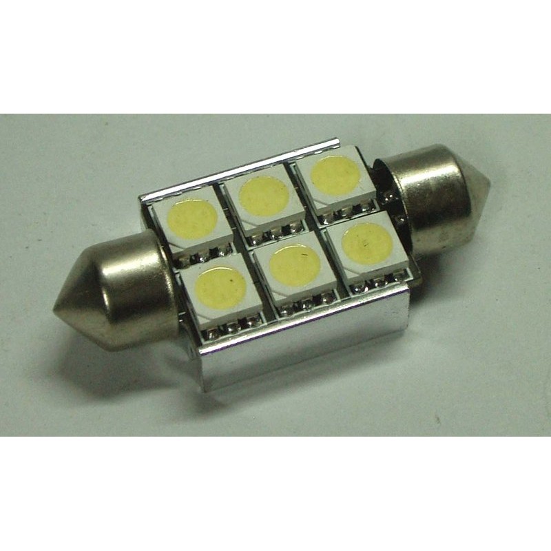 can-bus 解碼 雙尖 36mm 6 SMD LED W203 W204 W211 W212 E60 E90 E46