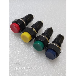 按鈕開關 八角 無段/有段 PUSH-ON PUSH-OFF 固定孔:12mm *訂單金額滿50元才出貨(不含運費)