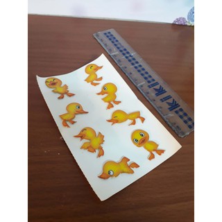 【10元貼紙出清】黃色小鴨 鴨子 動物 鳥類 可愛立體貼紙