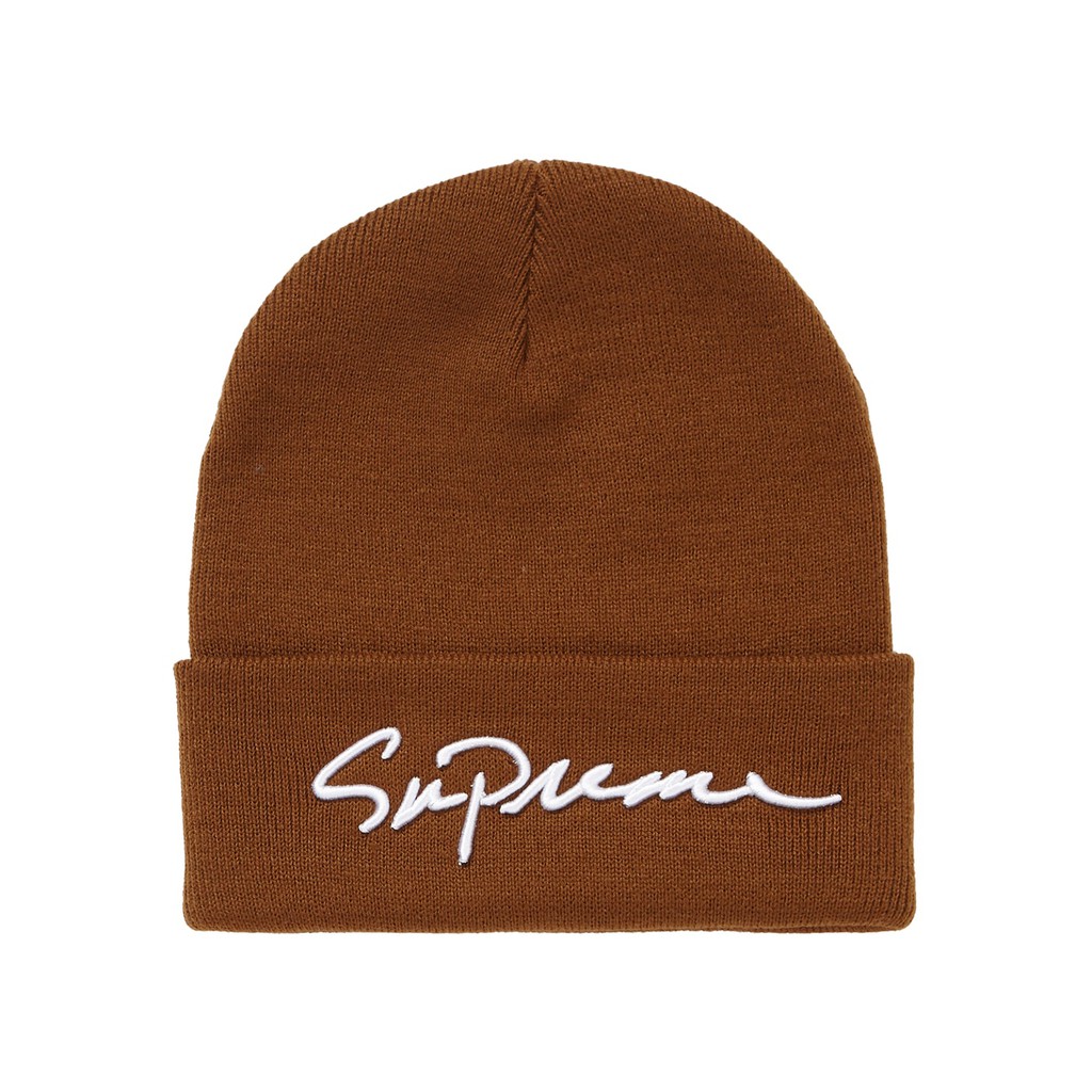 supreme classic script beanie