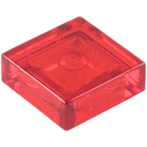 [樂磚庫] LEGO 3070 平滑板 基本型 透明紅色 1x1 307041 3003941 6254248