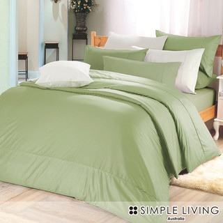 澳洲Simple Living 300織台灣製純棉床組(橄欖綠)
