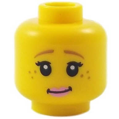 【樂高大補帖】LEGO 樂高 黃色 獨角馬女孩臉【6096588/19146/3626cpb1245/71008】
