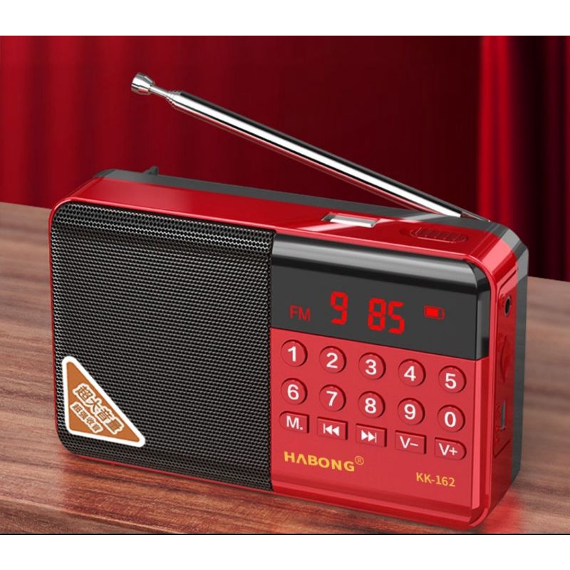 破冰者 KK-162 FM全頻收音機 MP3音樂播放器 操作簡單 長輩老年人首選 記憶卡 USB隨身碟