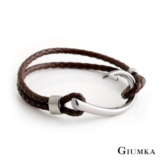 GIUMKA編織皮革手環手鍊 海洋風魚鉤MH08047 單個價格