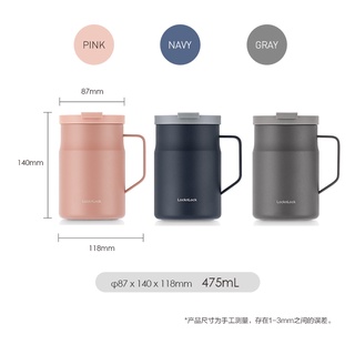 臺灣有貨 樂扣樂扣（LOCK&LOCK）提把保溫杯不銹鋼 咖啡杯 475ML