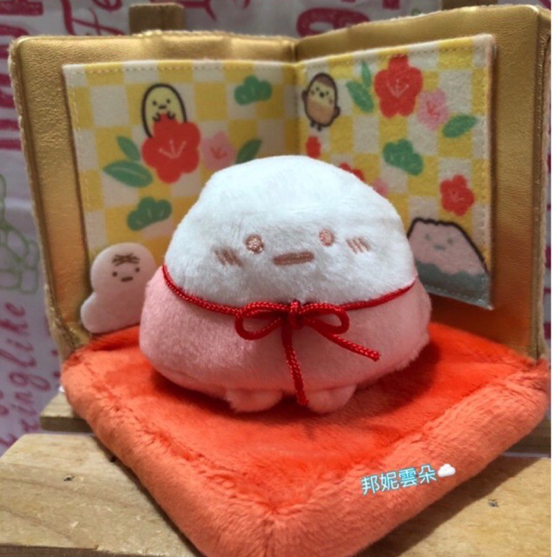 【日本正版】角落生物 粉紅 富士山 謹賀新年 年糕 屏風 粉圓 麻雀 擺飾 娃娃 沙包 手玉