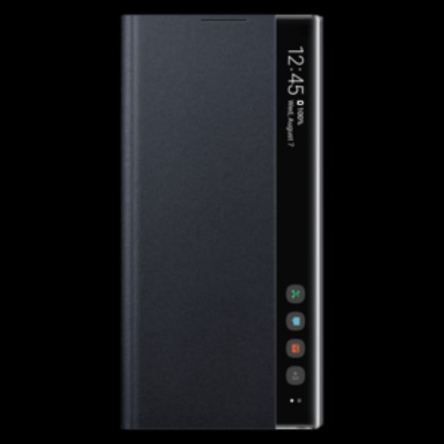 三星原廠Note10+ 全透視感應皮套（黑色）（全新未開封）