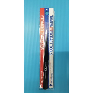 【高雄天利鄭姐】日本 TAMIYA 模型用工具材料 - 黑色高階直型鑷子 ＃74004