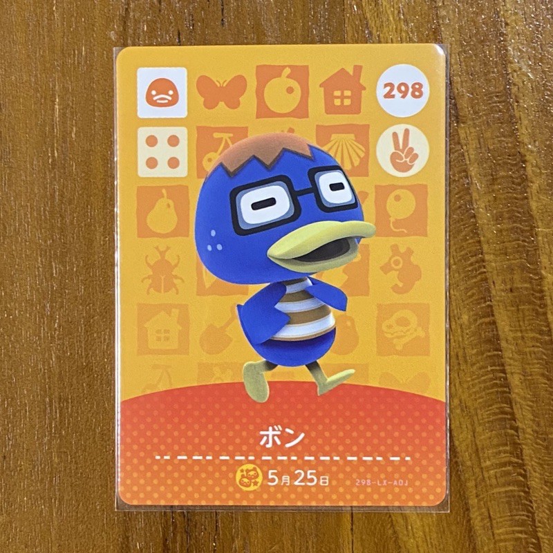 (日版 現貨) 動物森友會 第三彈 阿坊 298 正版 動森 amiibo卡 (鴨子)🐥