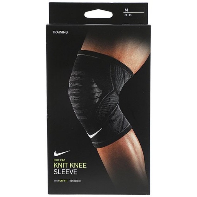 NIKE PRO KNITTED 針織護膝套 新款式 N1000669031黑 (固定式) 跑步 籃球 正品公司貨