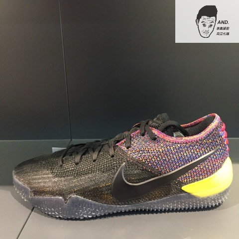 【AND.】NIKE KOBE AD NXT 360 黑曼巴 彩虹 紫黃 編織 刺繡 籃球 男款 AQ1087-002