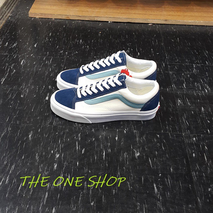 VANS Style 36 Old Skool 藍色 藍線 米白色 白色 帆布鞋 板鞋 經典款 VN0A3DZ3VY1