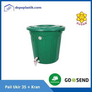 塑料桶 35L 通 35L 大垃圾桶塑料水浴缸雕刻桶 35 由 SUSAN