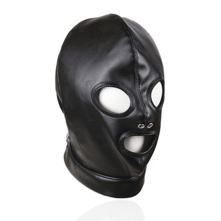 露眼嘴帶呼氣孔頭套 BDSM kinky 調教 虐戀情趣束縛頭套