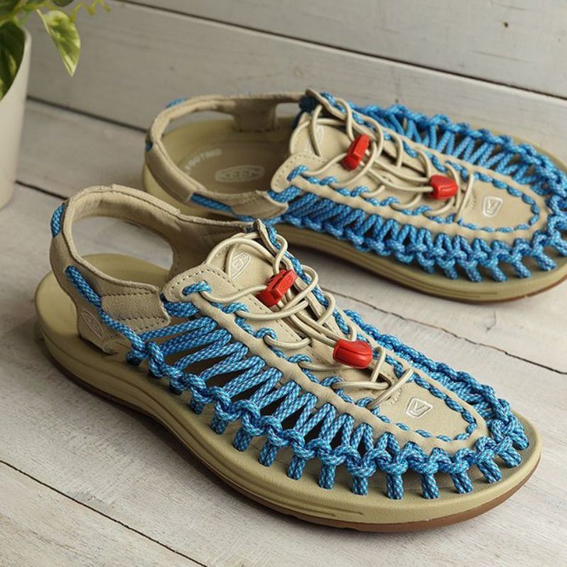 KEEN Keen UNEEK（獨特）1025187（女士）顏色：Safari /鮮豔的藍色後綁帶運動鞋涼鞋