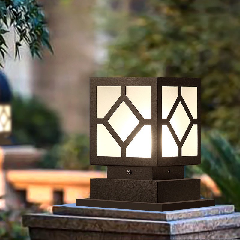 玩 W 大量led圍牆燈柱頭燈牆頭門柱燈庭院燈戶外大門別墅花園草坪燈防水燈門柱燈別墅庭院燈牆頭燈歐式復古花 蝦皮購物