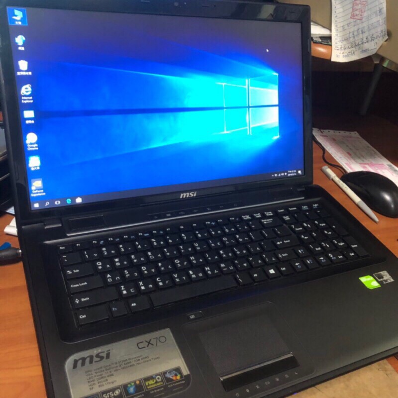 桌機王 二手電腦msi Cx70電競筆電i7 Ssd 高階獨顯win10 Gta Pubg 蝦皮購物
