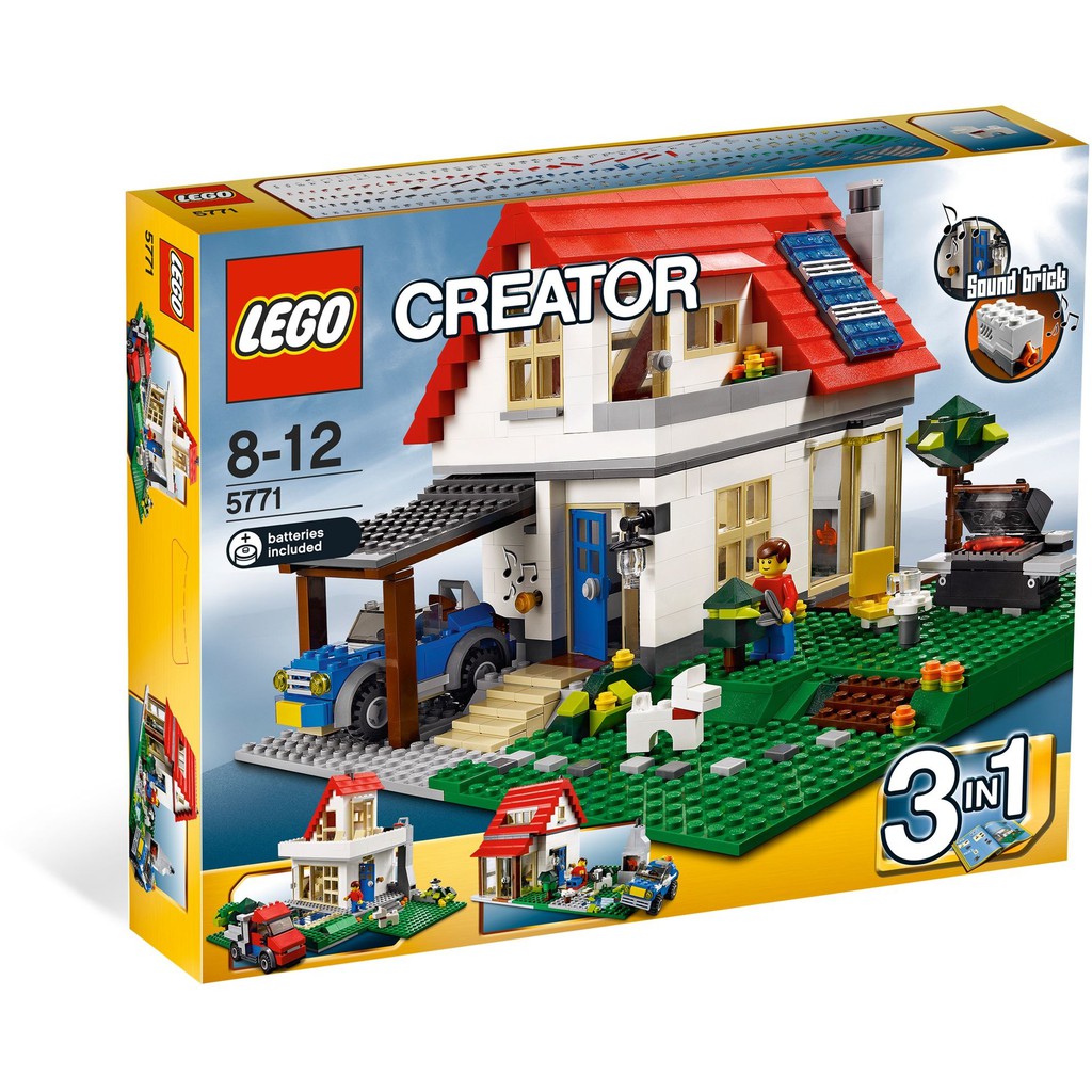 現貨 [正版] 絕版 樂高 LEGO 5771 山丘別墅 (全新未拆品) Hillside House 創意三合一 城市