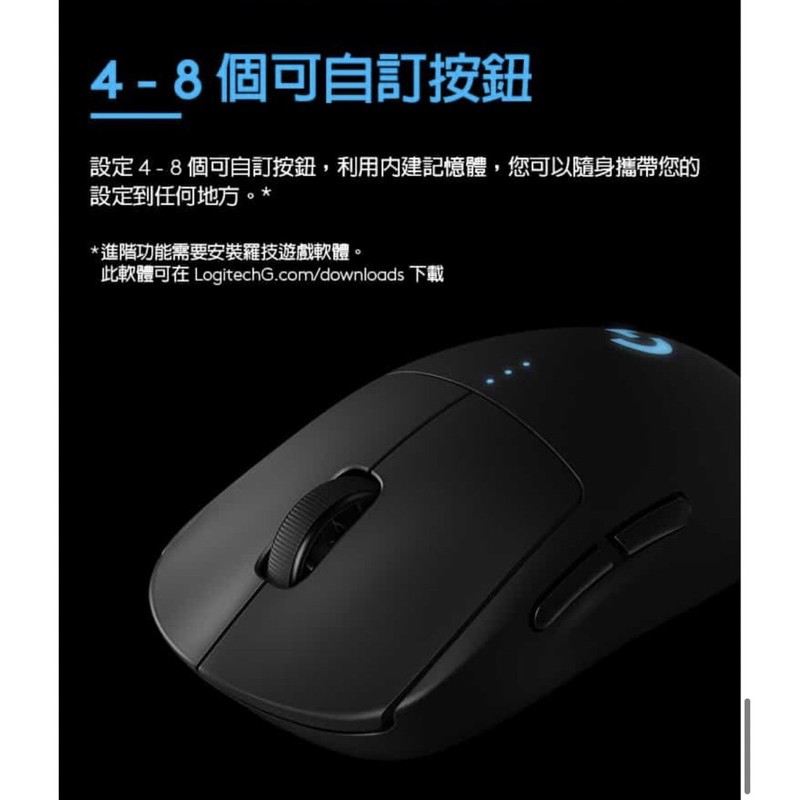 Logitech G 羅技g Pro Wireless 無線電競滑鼠 蝦皮購物