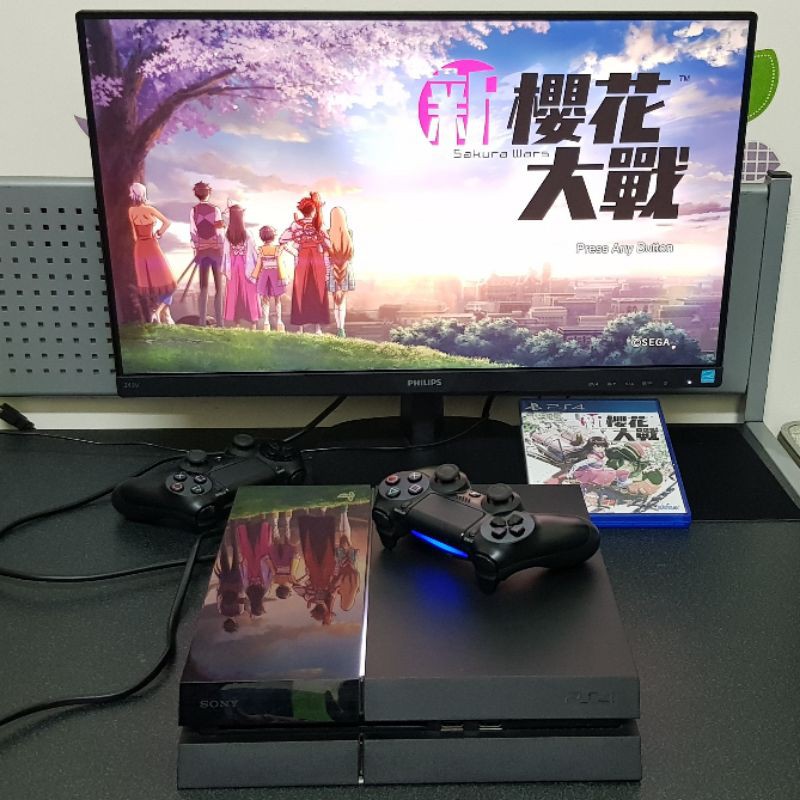 PS4 1107a 黑色 主機 500g 雙手把 1007a