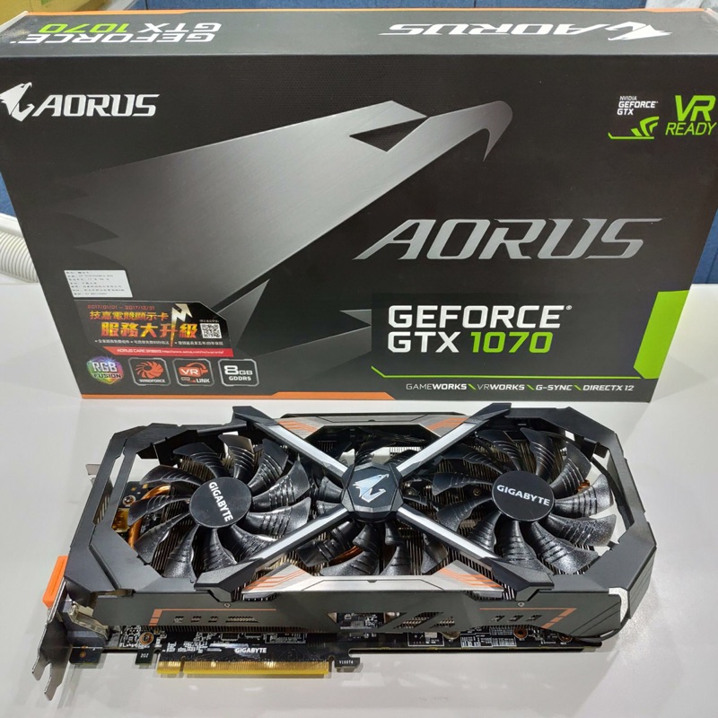 技嘉 鷹神 Aorus GTX1070 超長保固