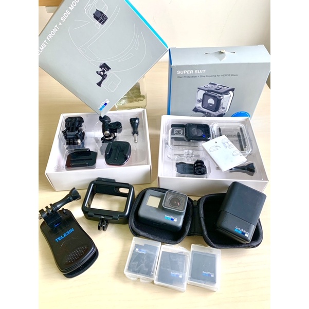 （可議）GoPro Hero6 GoPro 6 主機 二手組合 原廠 配件全附贈