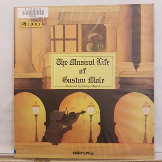 二手書📗英文繪本(附CD)THE MUSICAL LIFE OF GUSTAV MOLE//Catherine//藝術